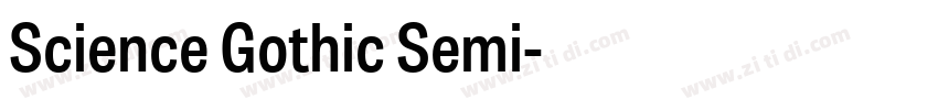 Science Gothic Semi字体转换